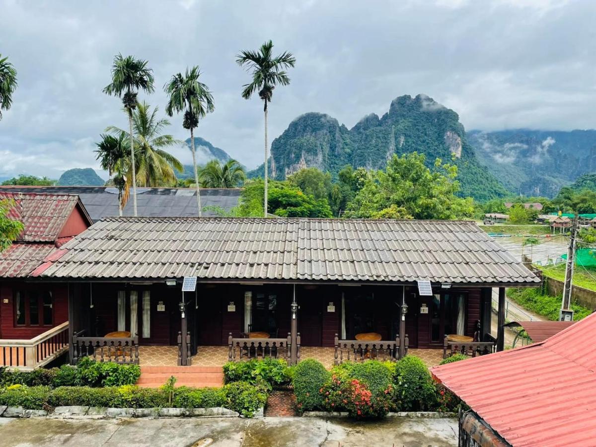 Bungalows Le Jardin Vangvieng ヴァンヴィエン エクステリア 写真
